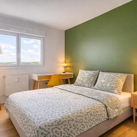Grand 10 Pers, Ventilateur, 5 & Parking Gratuit Lägenhet *