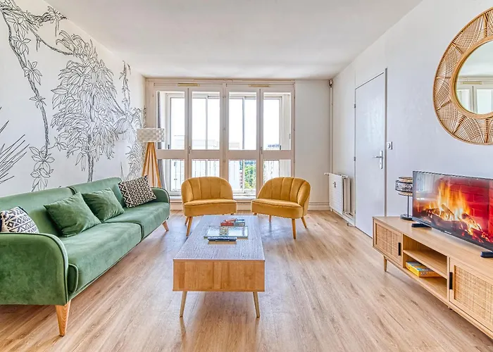 Super 10 - Grand 10 Personnes, 5 Chambres, Parking, Wifi Fibre Apartment *